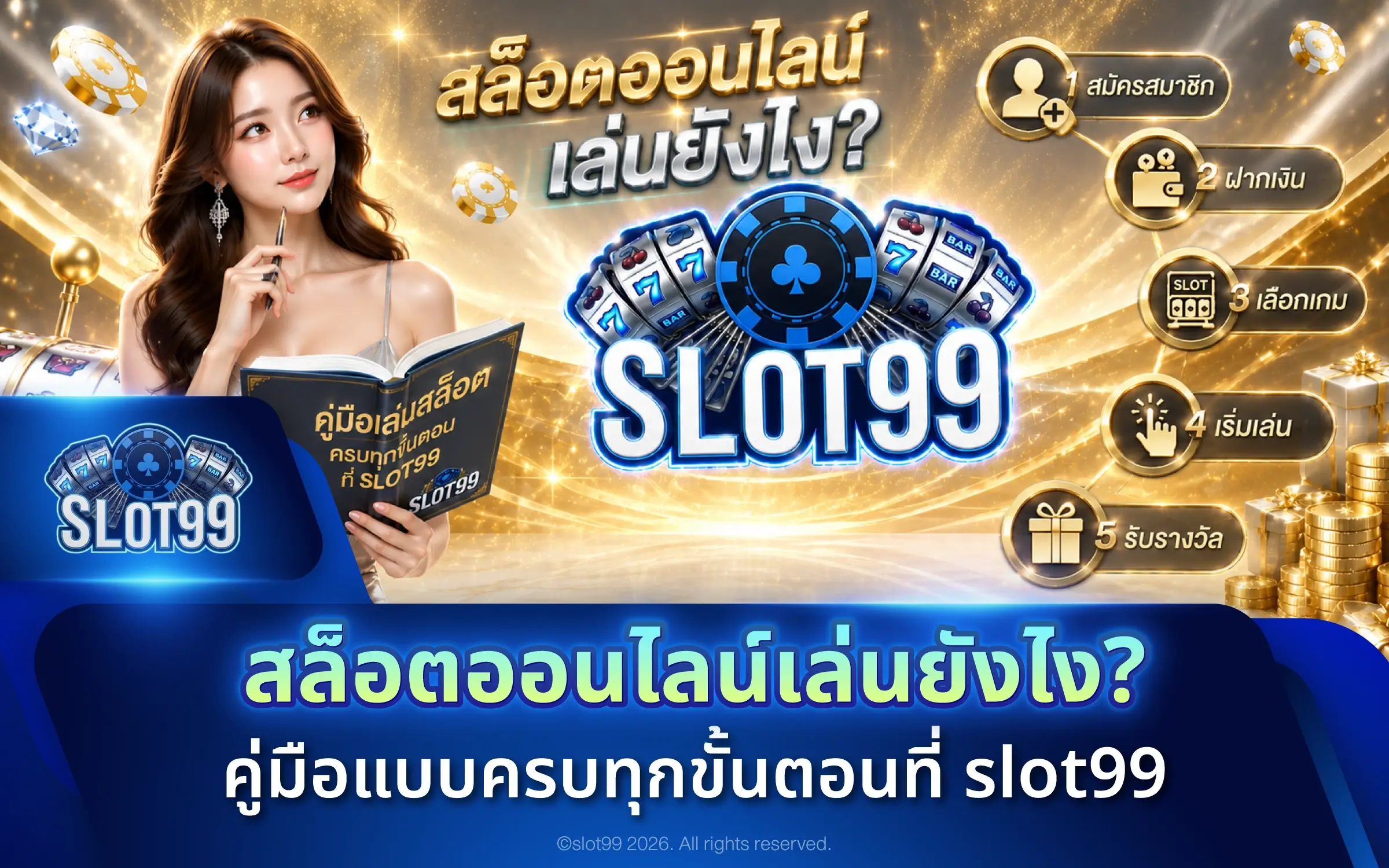 สล็อตออนไลน์เล่นยังไง? คู่มือแบบครบทุกขั้นตอนที่ slot99
